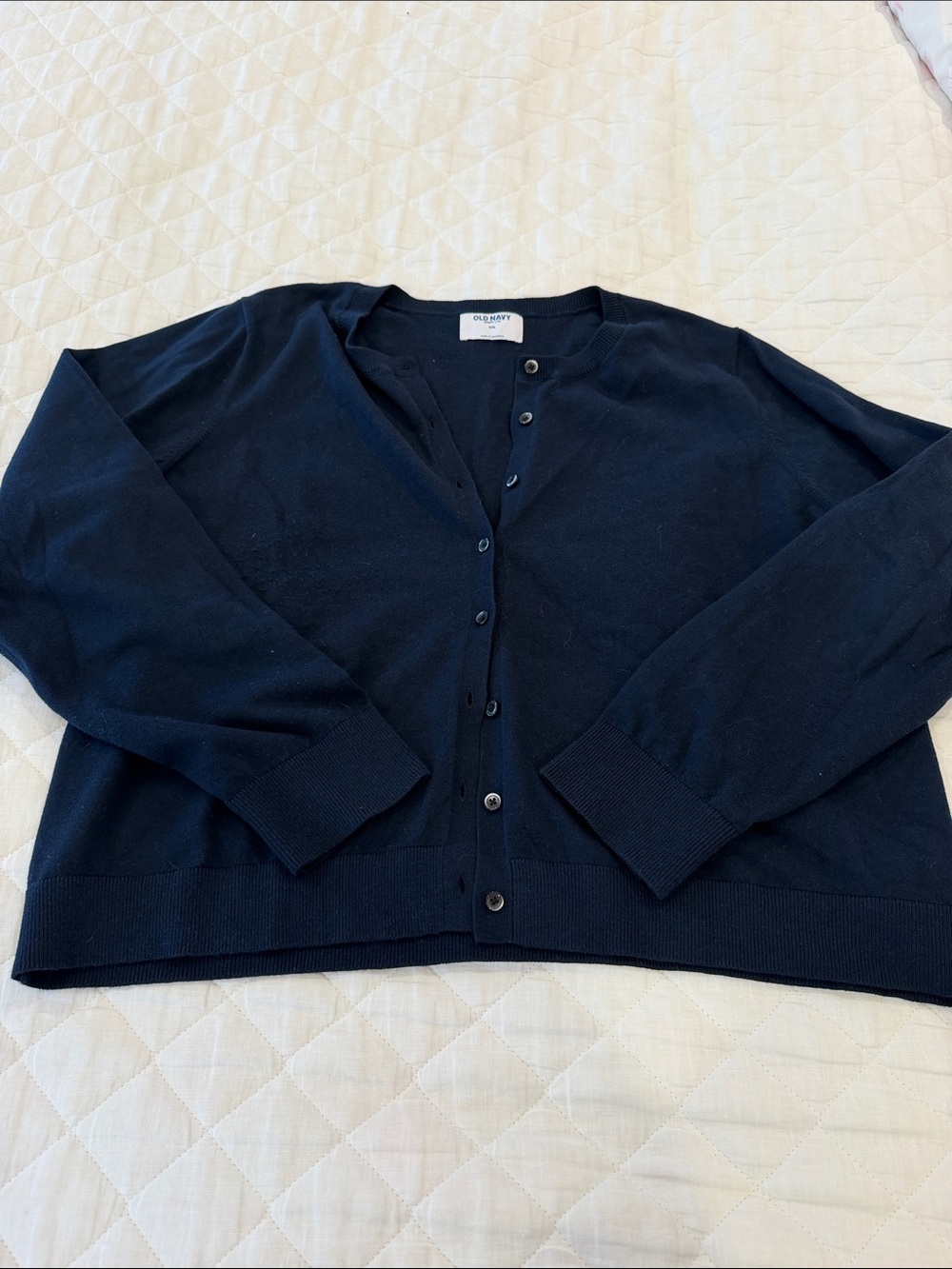 Old Navy Dark Navy Button-Front Cardigan